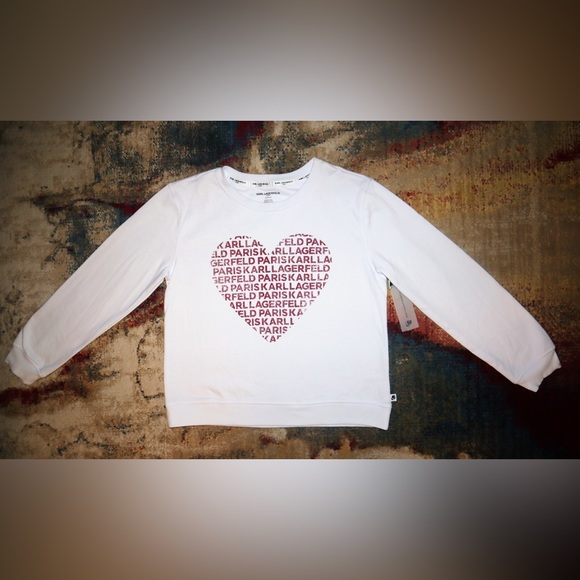 Karl Lagerfeld Tops - HOST PICK 🎊 KARL LAGERFELD | Logo Long Sleeve Sweater Size Medium NWT